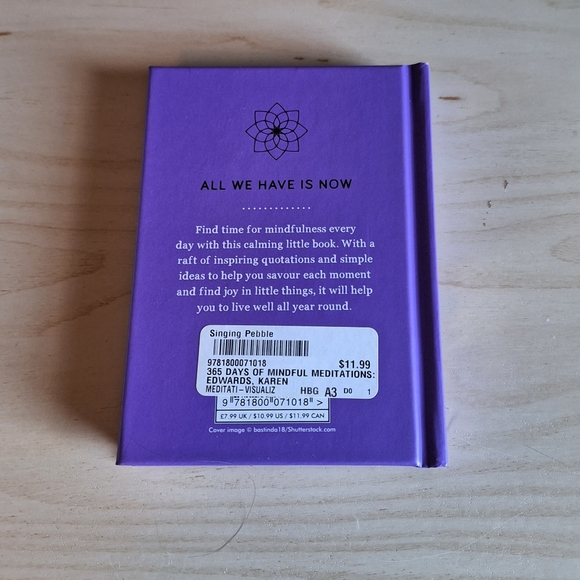 365 Days of Mindful Meditations by Karen Edwards Hardcover Book - Picture 2 of 6